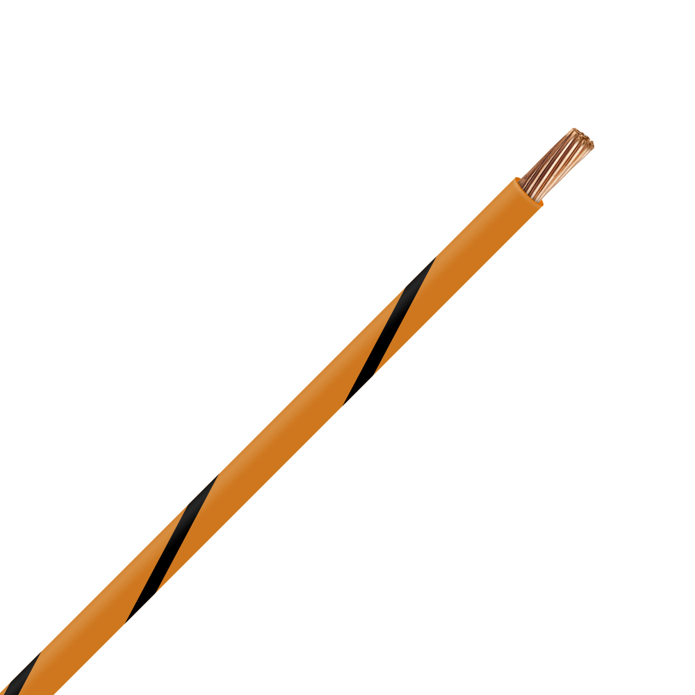 Picture of TXL 12 ORANGE/BLACK STRIPED WIRE